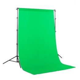Fundo de tecido verde Chromakey 1.5x3m