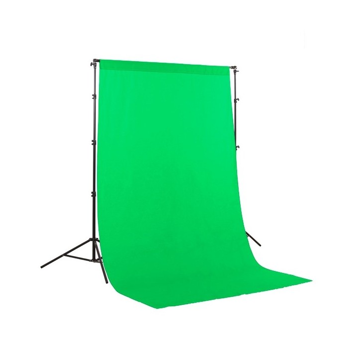 Fundo de tecido verde Chromakey 1.5x3m