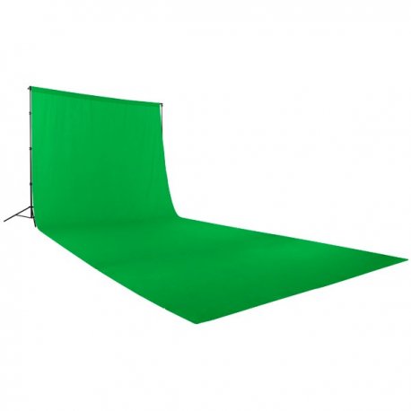 Fundo de tecido verde Chromakey 3x9m