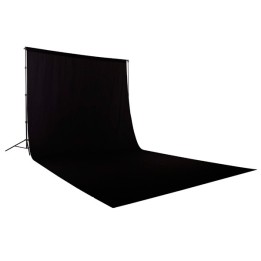 Fundo de tecido preto 3x6m