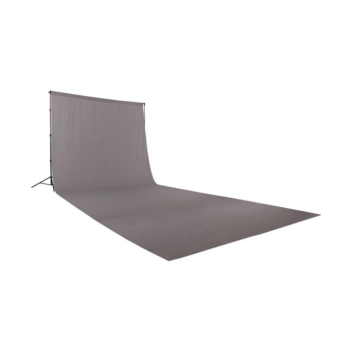 Fundo de tecido Cinza 3x9m