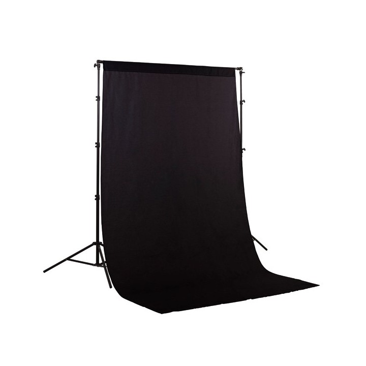 Black fabric background 1.5x3m
