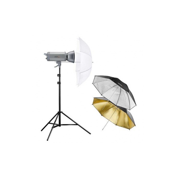 Walimex Pro Kit Flash VC-400 Excellence com Sombrinhas