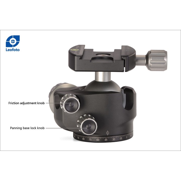 Leofoto Rótula de bola LH-40 + QP-70N