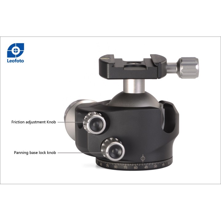 Leofoto Rótula de bola LH-55+QP-70